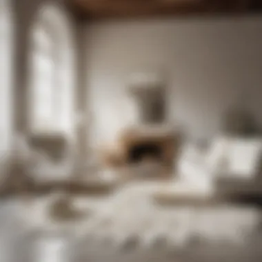 Creating Aesthetic Spaces with Broken White Rugs Aesthetic arrangement of broken white rugs in a cozy interior