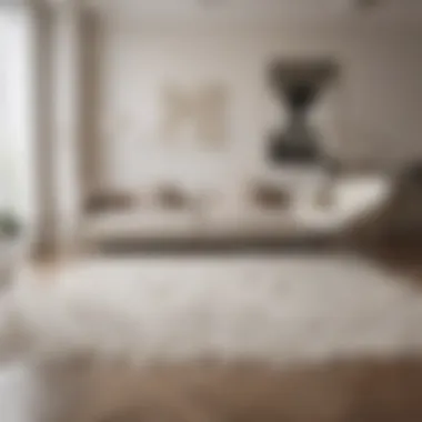 Elegance of Broken White Rugs in Modern Interiors Elegant broken white rug in a modern living room setting