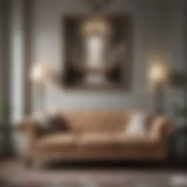 Classic and Contemporary Design Fusion Stylish fusion of classic and contemporary design with an old sofa