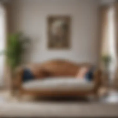 Restored Antique Daybed in Modern Decor A beautifully restored antique daybed in a modern living room