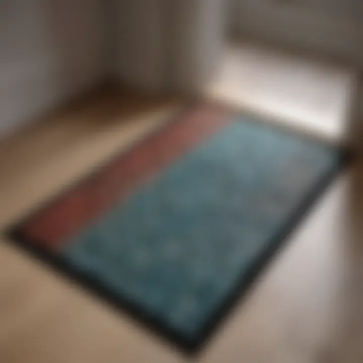 Variety of stylish door mats displayed