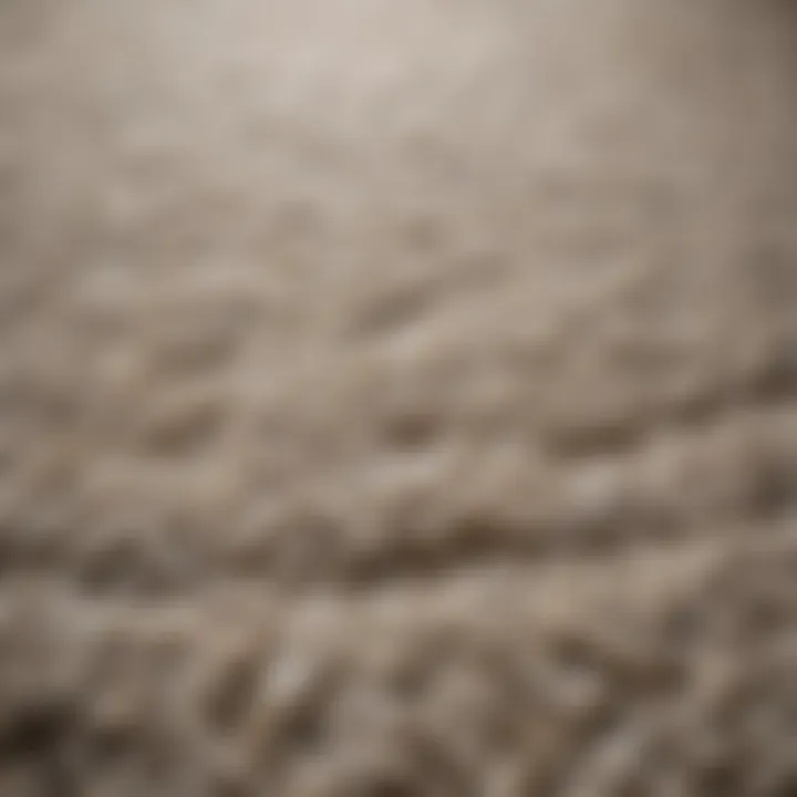 Close-up of textured material used in non-slip rug covers