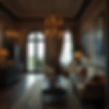 Notable Lacivert Desenli Fon Perde: Mekânlarda Stil ve Fonksiyon