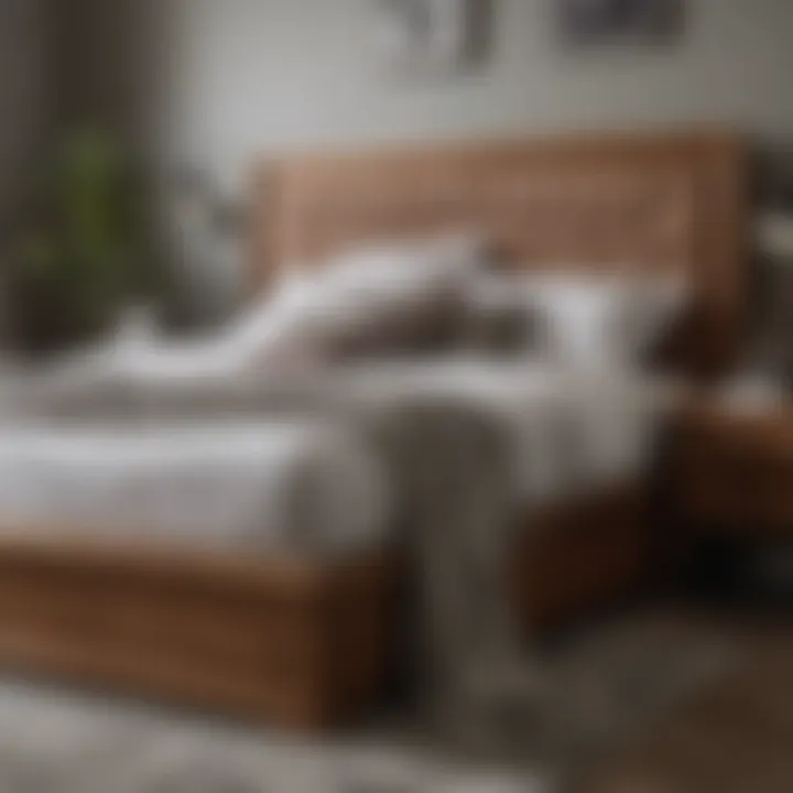 Materials and textures of various double beds