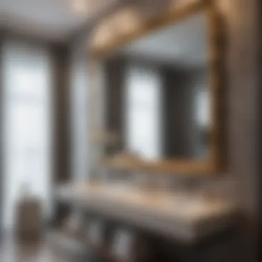 Maintenance tips for framed bathroom mirrors in elegant setting