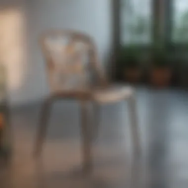 Eco-Friendly Metal Chair Design A sustainable metal chair design emphasizing eco-friendly materials