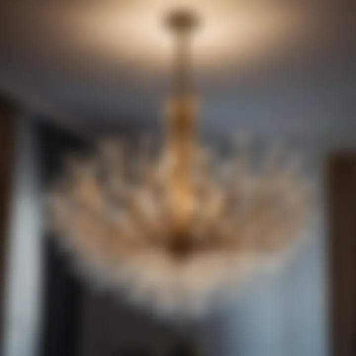 Elegant modern chandelier showcasing contemporary design