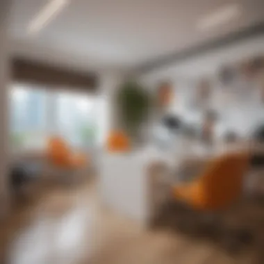 Dynamic Office Decor A vibrant office space illustrating effective decor elements.