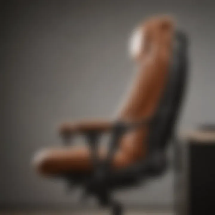 Ergonomic arm design for gaming chairs