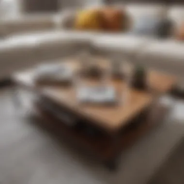 Diverse Coffee Table Materials Variety of coffee tables in different materials displayed together