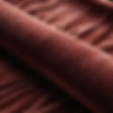 Close-up of soft velvet fabric texture