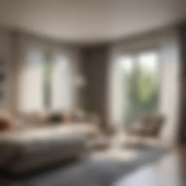 Contemporary Room Featuring Minimalist Window Treatments Contemporary room featuring minimalist window treatments